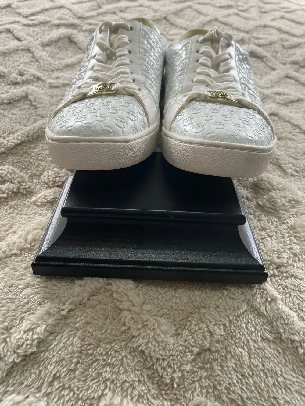 Michael Kors white leather